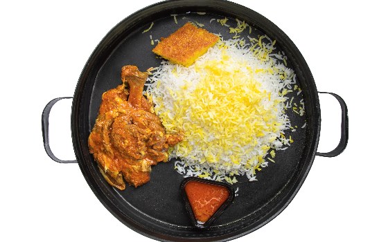 چلو گوشت دست گوسفندی