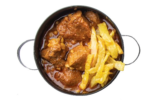 خورش خالی قیمه سیب زمینی