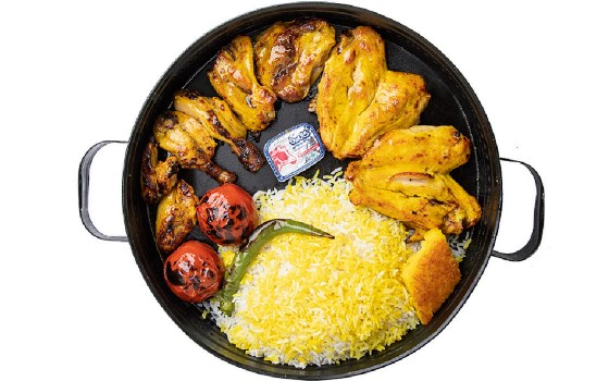 چلو جوجه کباب با استخوان