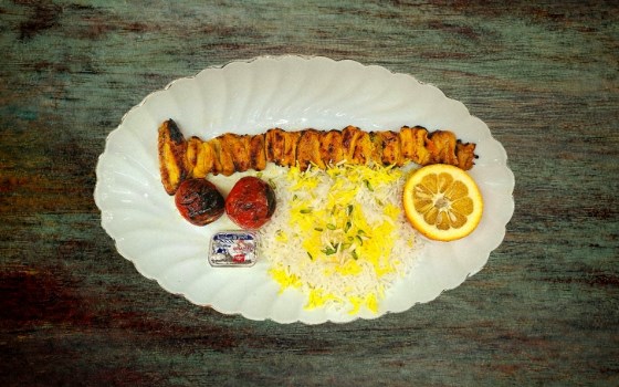 چلو جوجه کباب ران