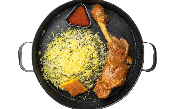 باقالی پلو با ماهیچه گوسفندی