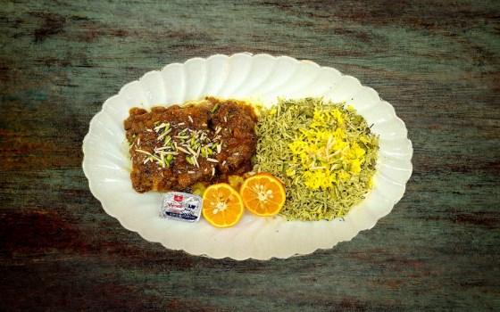 شوید باقالا با گردن بره نر
