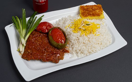 چلوکباب تابه ای