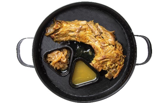 خوراک گوشت سرخ شده گردن بدون مخلفات