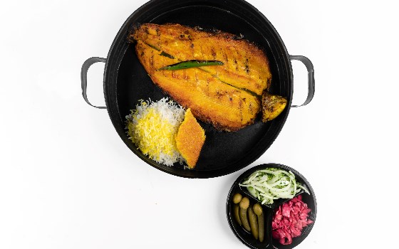 خوراک ماهی قزل آلا کبابی