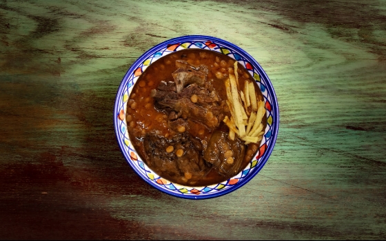 خوراک خورشت قیمه مخلوط مخصوص با گوشت گردن گوسفندی