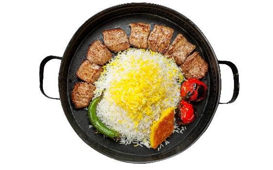چلو کباب چنجه مخصوص آریایی