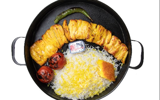چلو جوجه کباب سینه