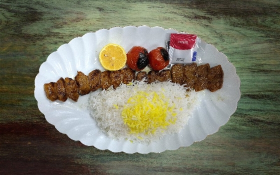 چلو کباب برگ چنجه