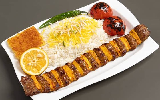 چلو کباب لقمه نگین دار