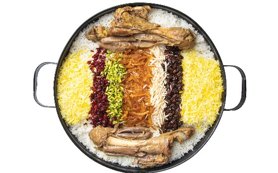 مرصع پلو با گوشت بره مخصوص آریایی