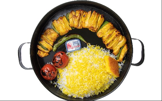 چلو جوجه کباب ران