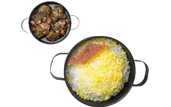 چلو خورش قرمه سبزی