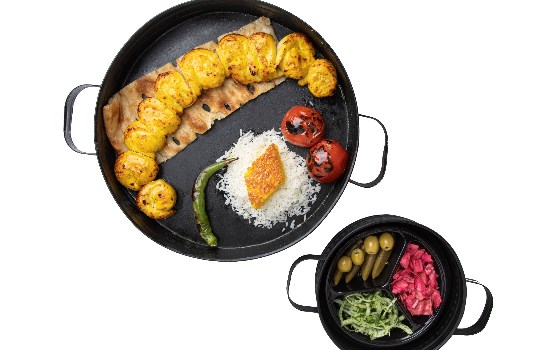 خوراک جوجه کباب فیله حلزونی