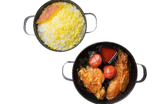 چلو خورش گوشت و بادمجان مخصوص آریایی